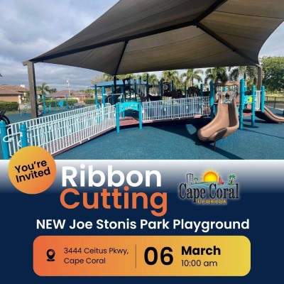 Joe Stonis Playground Ribbon Cutting